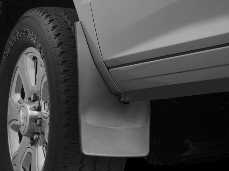 WeatherTech Front MudFlaps (2PC, Black): Ram 2500 & 3500 2014 - 2018 (w/OUT Flares)