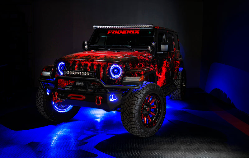 ORACLE Lighting Hi-Perf LED Fog Lights (FRONT): Jeep Wrangler / Gladiator (07-26) - Black