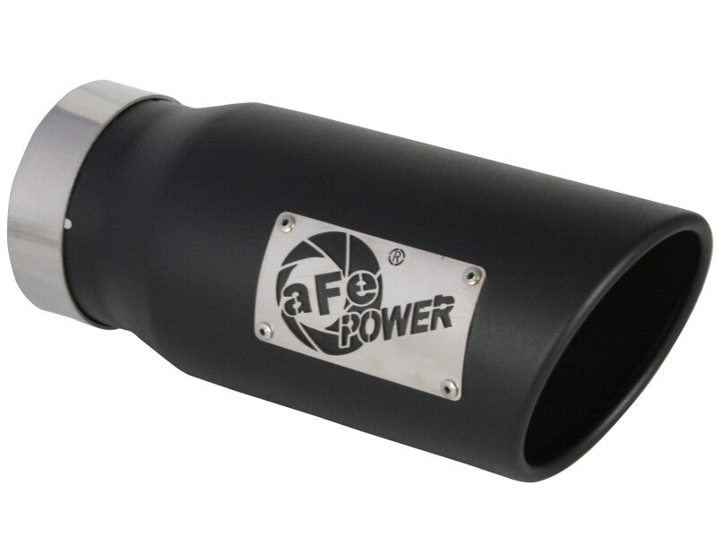 aFe Large Bore-HD 3" 409 SS DPF-Back Exhaust w/ Black Tip: Ram 1500 3.0L (19-24)