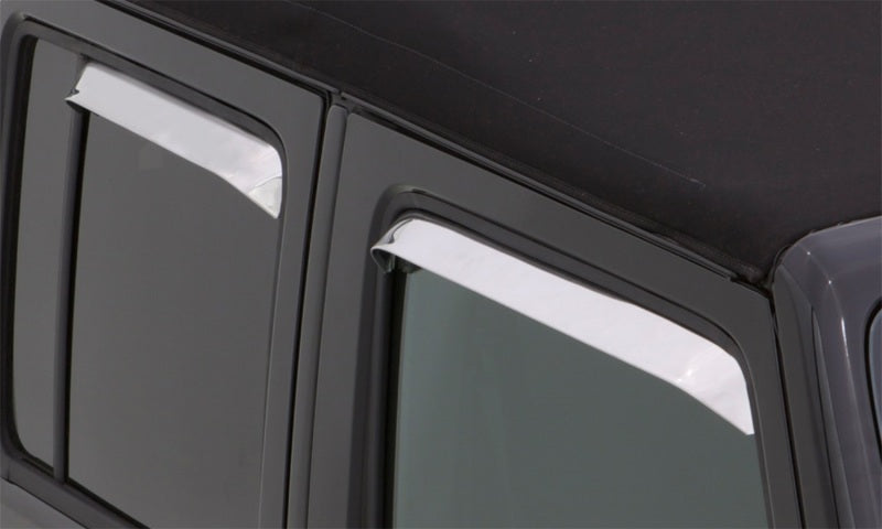 AVS Front & Rear Window Deflectors | Jeep Wrangler JK / JL (14918)