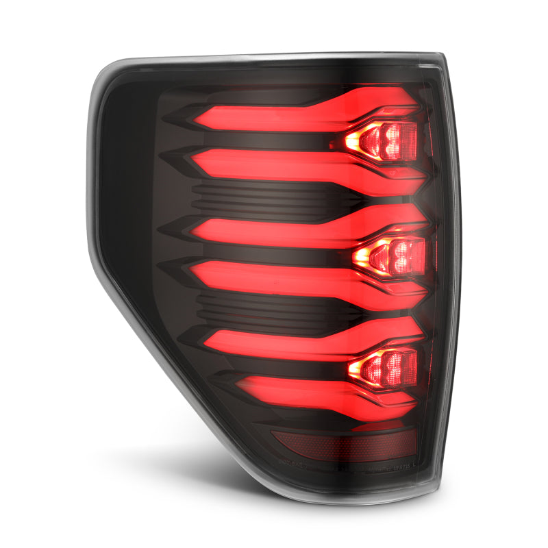 AlphaRex LUXX-Series LED Tail Lights Alpha-Black | Ford F150 (09-14) (653080)