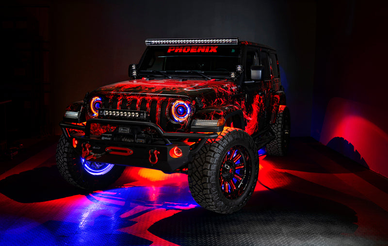 ORACLE Lighting Bi-LED Projector Headlights w/ BC1 Controller: Jeep Gladiator / Wrangler JL (18-24)