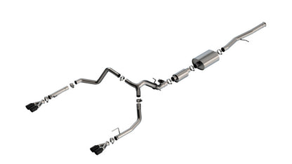 Borla 6.2L V8 S-Type Catback Exhaust w/ Simulator - Black Chrome | Chevrolet Silverado 1500 (24) (140994BC)