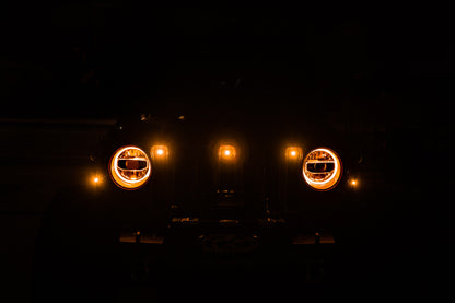 DV8 Offroad Amber Marker Lights: Jeep Wrangler (18-21) / Wrangler JK (18)