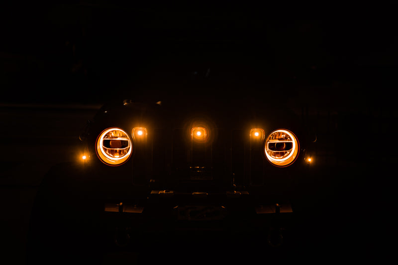 DV8 Offroad Amber Marker Lights: Jeep Wrangler (18-21) / Wrangler JK (18)