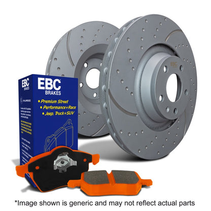 EBC S8 Brake Pads & Rotors Kit (FRONT): Ram 2500 & 3500 2019 - 2025