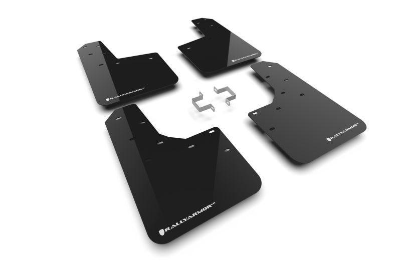 Rally Armor UR Mud Flaps | Ford Ranger (19-26) (MF123-UR-BLK-WH)