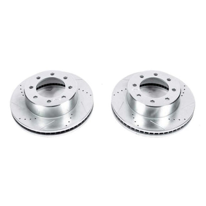 PowerStop Drilled and Slotted Rotor (FRONT): Dodge Ram 2500 (2009-10) / Ram 3500 (2009-10) / 2500 / 3500 2011 - 2022