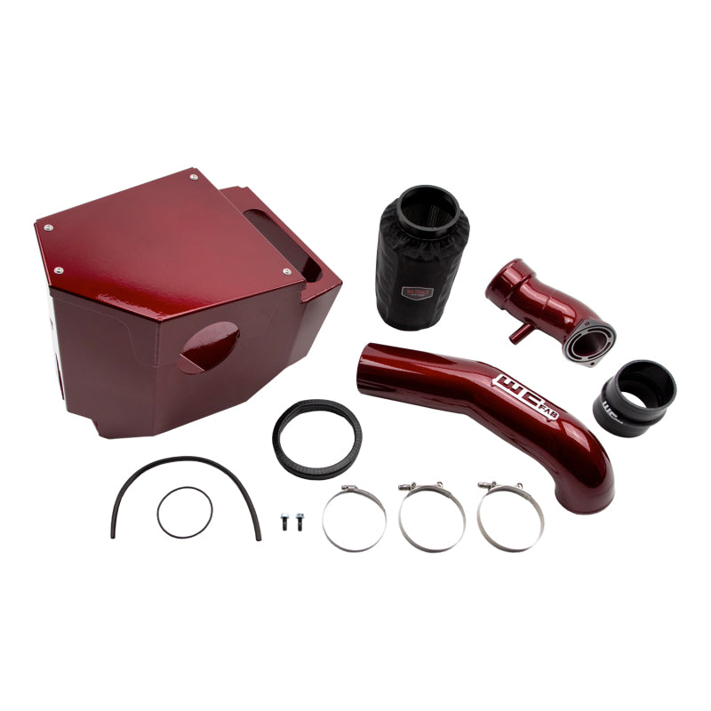 Wehrli 4in Intake Kit Stage 2 - Red | Chevrolet Silverado 2500HD / Silverado 3500HD / GMC Sierra 2500HD / Sierra 3500HD (20-26) (WCF100684-RED)