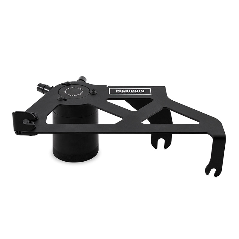 Mishimoto Baffled Oil Catch Can Black (F&R): Jeep Wrangler JK 2012-2018 3.6L