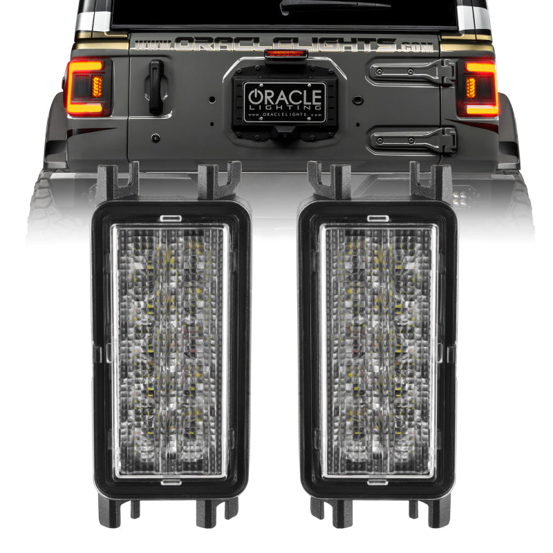 Oracle Lighting Dual Function Reverse LED Flush Taillight: Jeep Wrangler 2018-2024