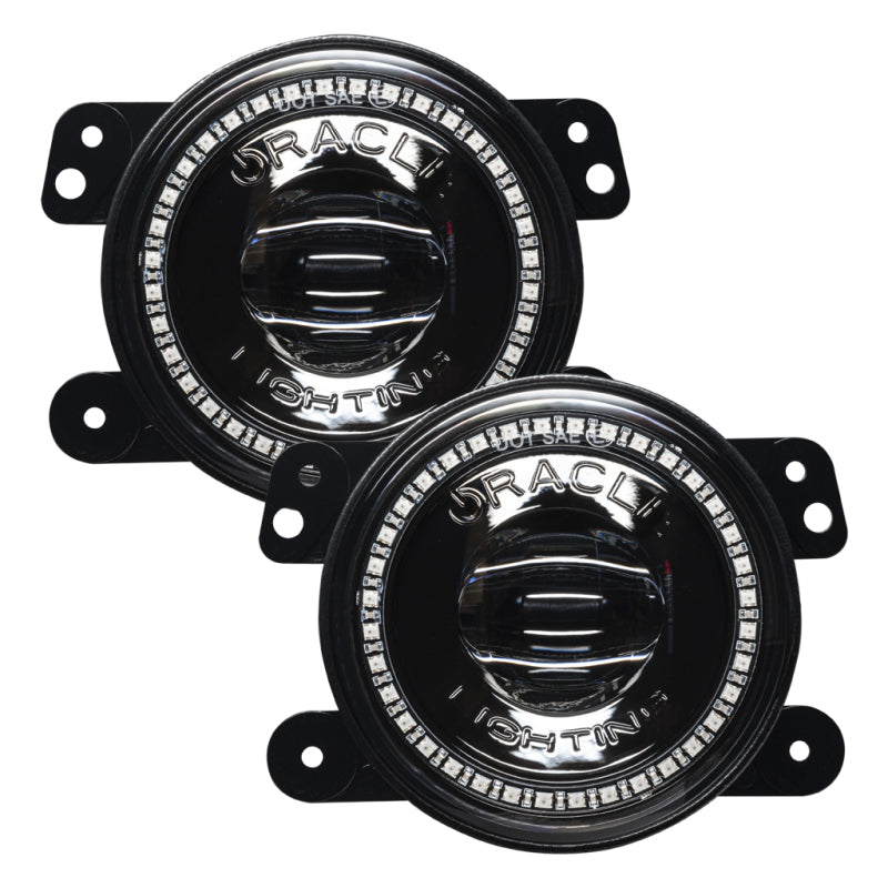 ORACLE Lighting Hi-Perf LED Fog Lights (FRONT): Jeep Wrangler / Gladiator (07-26) - Black