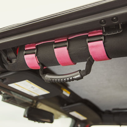 Rugged Ridge Pink Ultimate Grab Handles | Jeep Gladiator JT / Wrangler JK / JL (20-25 / 07-18) (13505.01)