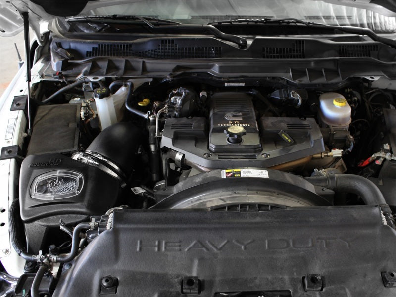 aFe Momentum HD Cold Air Intake System Pro DRY S Filter: RAM 2500/3500 6.7L Cummins 2013-2018