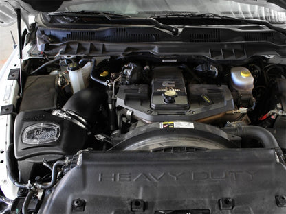 aFe Momentum HD Cold Air Intake System Pro DRY S Filter: RAM 2500/3500 6.7L Cummins 2013-2018