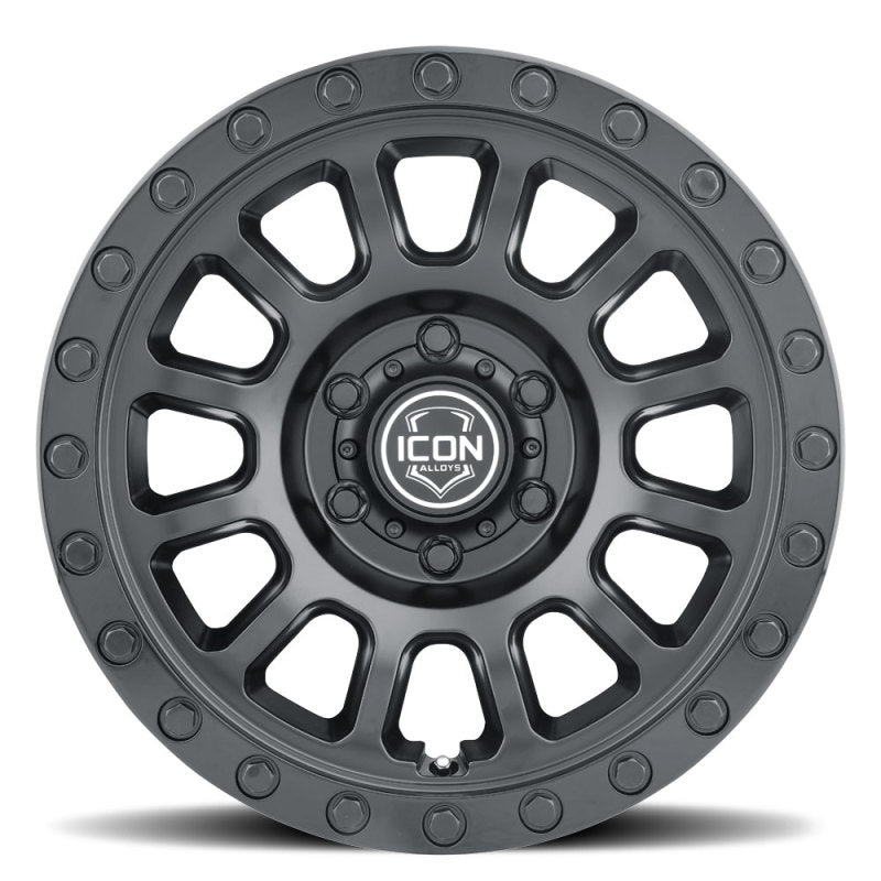 ICON Hulse 17 X 8.5 6 X 5.5 0mm Offset Double Black Wheels | Ford Bronco (21-26) (8017858347DB)