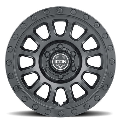 ICON Hulse 17 X 8.5 6 X 5.5 0mm Offset Double Black Wheels | Ford Bronco (21-26) (8017858347DB)