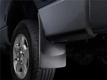 WeatherTech Front MudFlaps (2PC, Black): Dodge Ram 2009 - 2018 w/ Flares (1500, 2500, 3500)