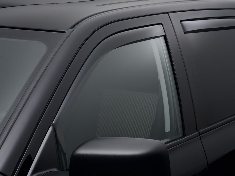 WeatherTech Dark Tint Side Window Deflectors (FRONT): Dodge Ram Crew/Quad Cab (09-18)