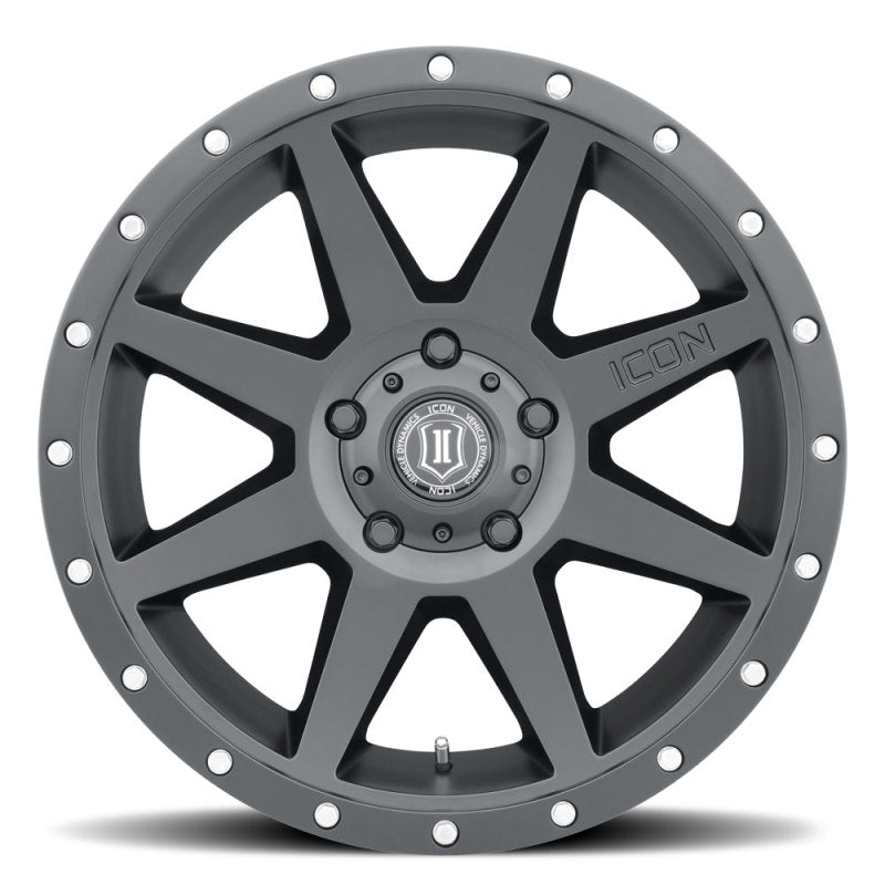 ICON 20x9 6x5.5 0mm Offset Satin Black Wheel | Ford Bronco (21-26) (1820908350SB)
