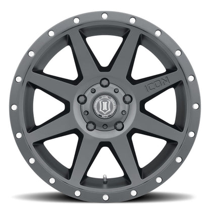 ICON 20x9 6x5.5 0mm Offset Satin Black Wheel | Ford Bronco (21-26) (1820908350SB)