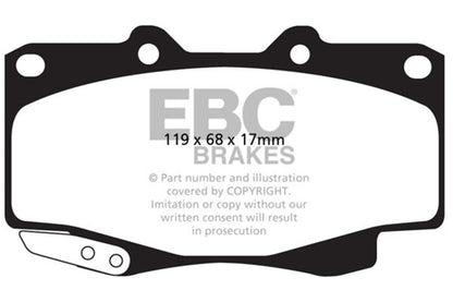 EBC Greenstuff Front Brake Pads | 99-04 Toyota Tacoma 4WD 2.7