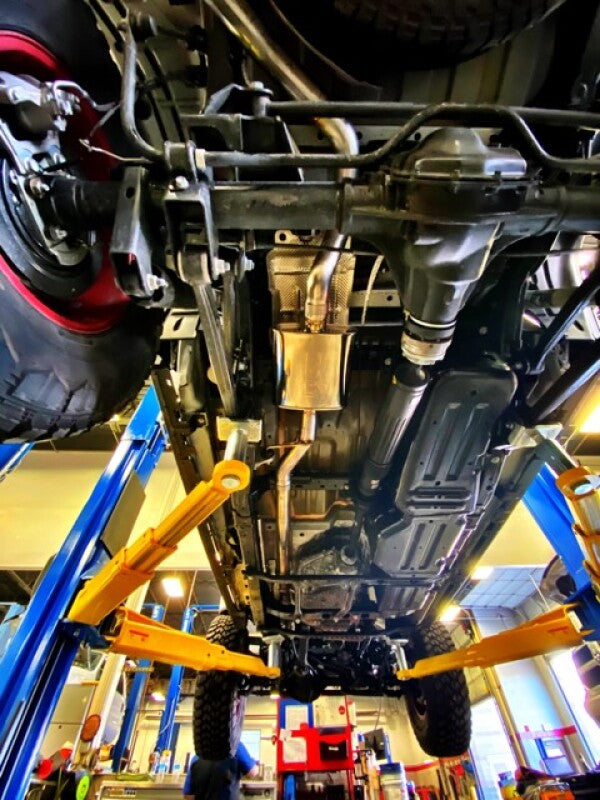 Injen Single High Tuck Catback Exhaust System: Jeep Gladiator JT 2020-2023 3.6L