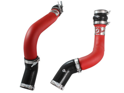 aFe BladeRunner 3in Red Intercooler Tubes Kit | Ram Diesel 6.7L (13-14) (46-20134-R)