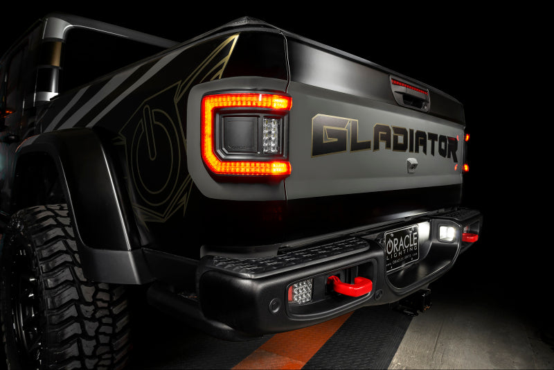 Oracle Lighting Flush Mount LED Tail Lights: Jeep Gladiator 2020-2024 w/ Tinted Lens
