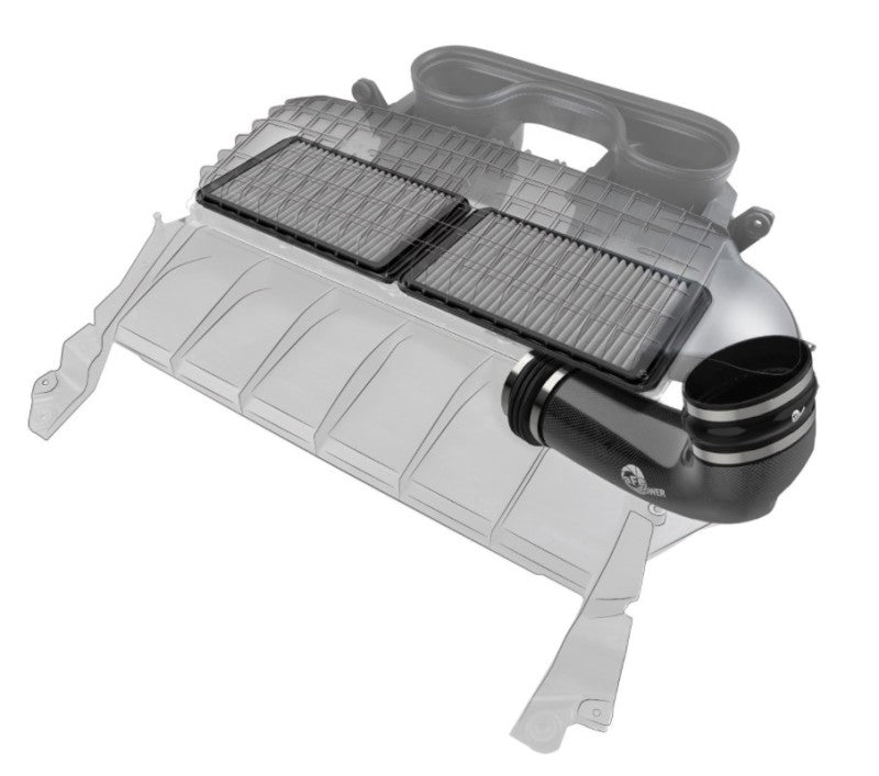 AFE Super Stock Carbon Fiber Induction System (w/Pro DRY S Filters): Ram 6.2L 1500 TRX 2021 - 2024