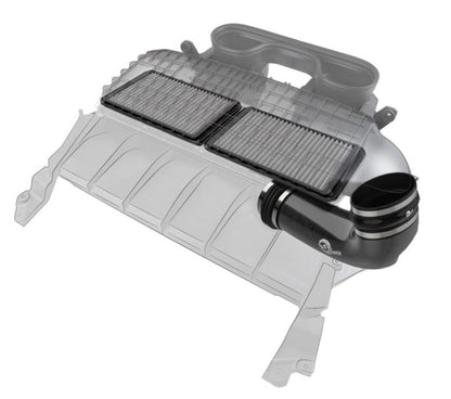AFE Super Stock Carbon Fiber Induction System (w/Pro DRY S Filters): Ram 6.2L 1500 TRX 2021 - 2024