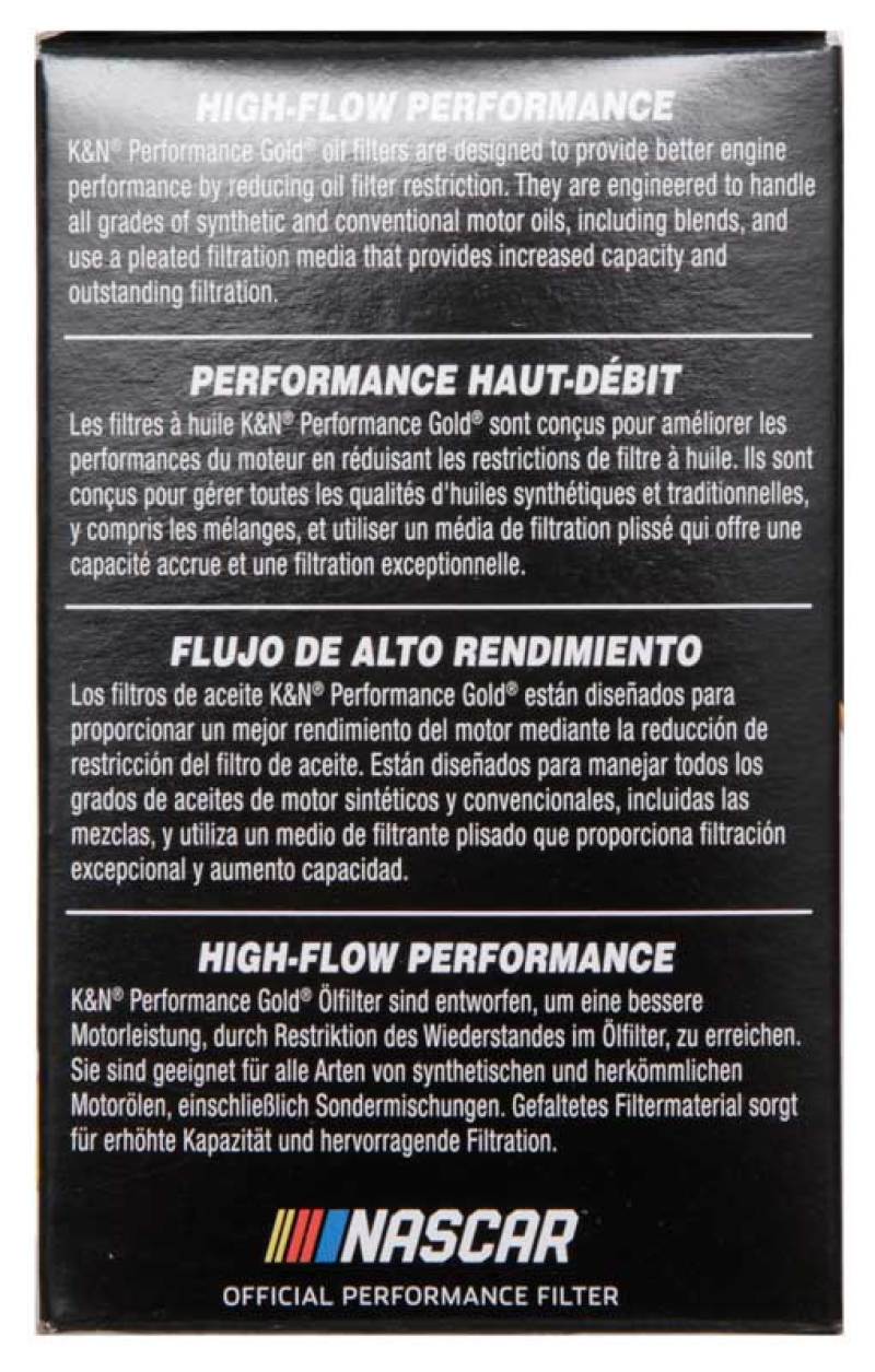 K&N Performance Oil Filter | Chevrolet Colorado (15-22) / ZR2 (17-22) / GMC Canyon (15-22) (HP-7027)