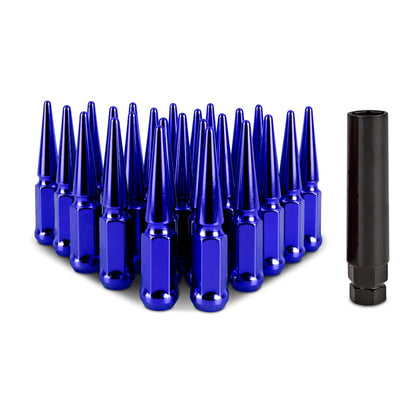 Mishimoto Steel Spiked Lug Nuts | Ford Ranger / Ford Bronco (19-26 / 21-26) (MMLG-SP1215-24BL)