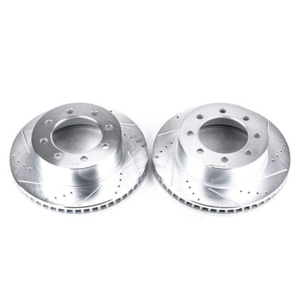 PowerStop 2002-2008 Dodge Ram 3500 Front Drilled & Slotted Rotor | Dodge Ram 1500 (02-08) (AR8771XPR)