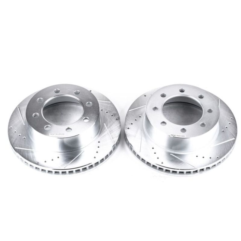 PowerStop 2002-2008 Dodge Ram 3500 Front Drilled & Slotted Rotor | Dodge Ram 1500 (02-08) (AR8771XPR)