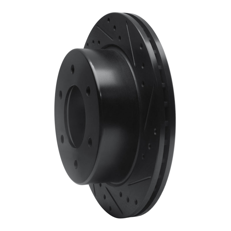 R1 Rear Right Drilled & Slotted Black Brake Rotor | Ford Bronco (19-25) / Ranger (19-26) (ECB-54276R)