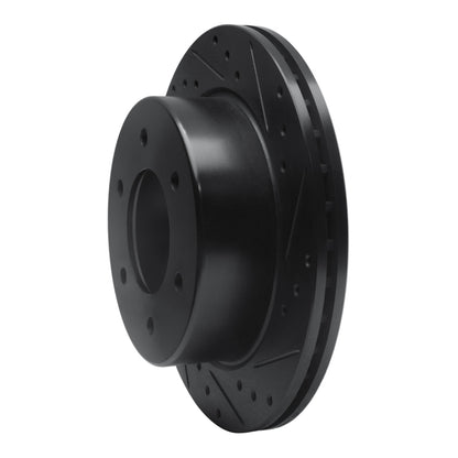 R1 Rear Right Drilled & Slotted Black Brake Rotor | Ford Bronco (19-25) / Ranger (19-26) (ECB-54276R)