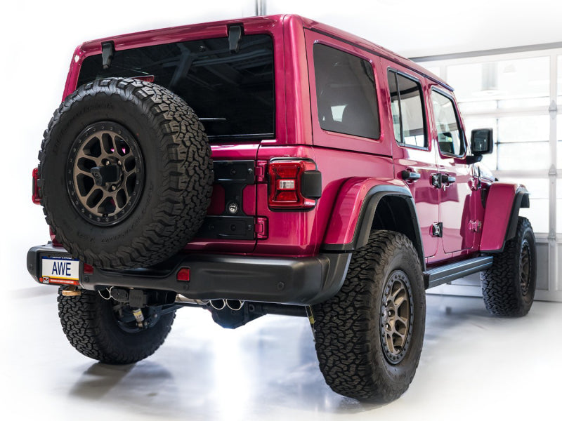 AWE Switchpath Cat-Back Exhaust System: Jeep Wrangler Rubicon 6.4L 392 2021 - 2025