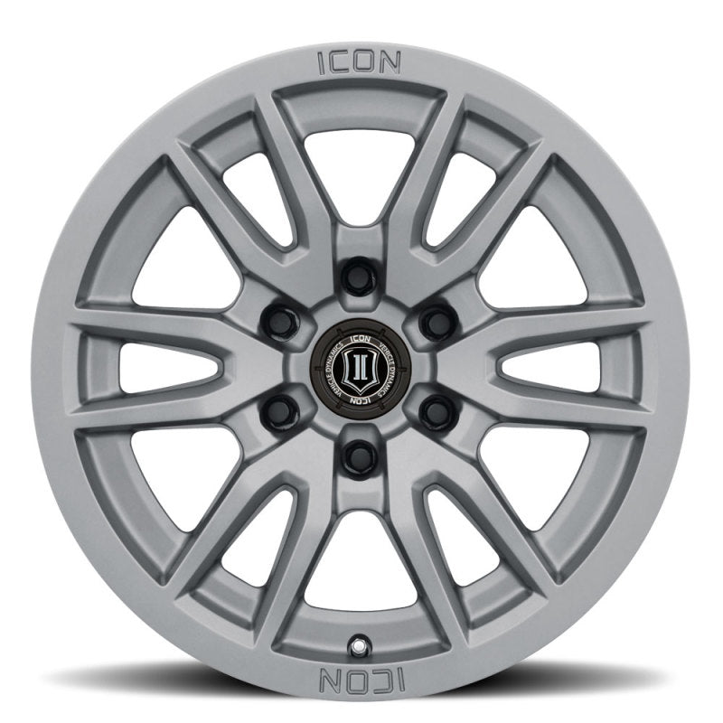 ICON Vector 6 17x8.5 6x5.5 25mm Offset Titanium Wheel | Ford Ranger (19-26) / Ford Bronco (21-26) (2417859057TT)