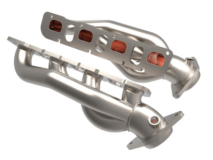 AFE Shorty Headers (Titanium Ceramic): Ram 6.2L TRX 2021 - 2024
