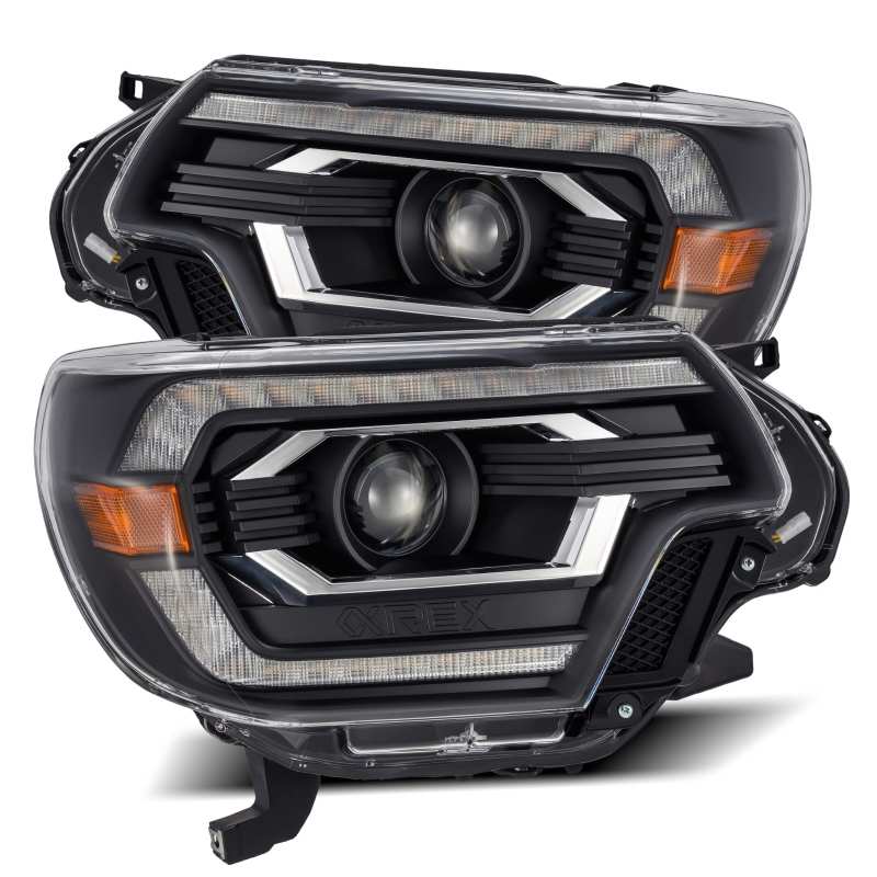 AlphaRex LUXX-Series LED Projector Headlights Plank Style Black | Toyota Tacoma (12-15) (880751)