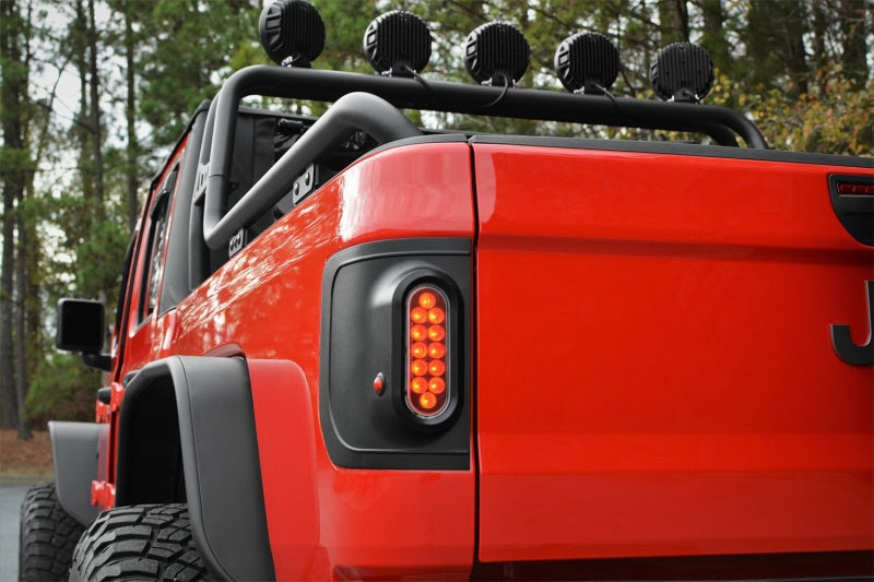 Rugged Ridge Flush Mount LED Tail Light Set (PAIR): Jeep Gladiator (18-26) - Black