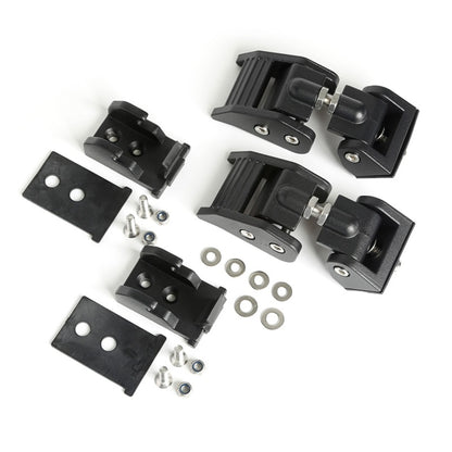Rugged Ridge Black Aluminum Hood Catch: Fits Most Jeep Wrangler / Gladiator Models (2007-2026)