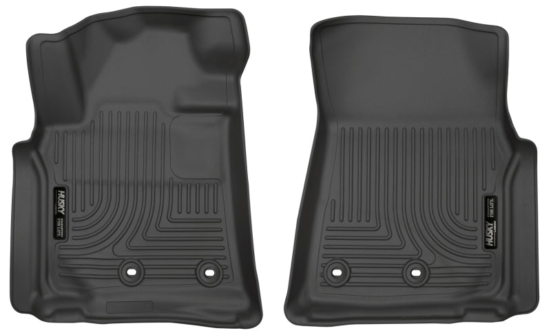 Husky Liners Weatherbeater Black Front Floor Liners | Lexus LX570 / Toyota Land Cruiser (13091)