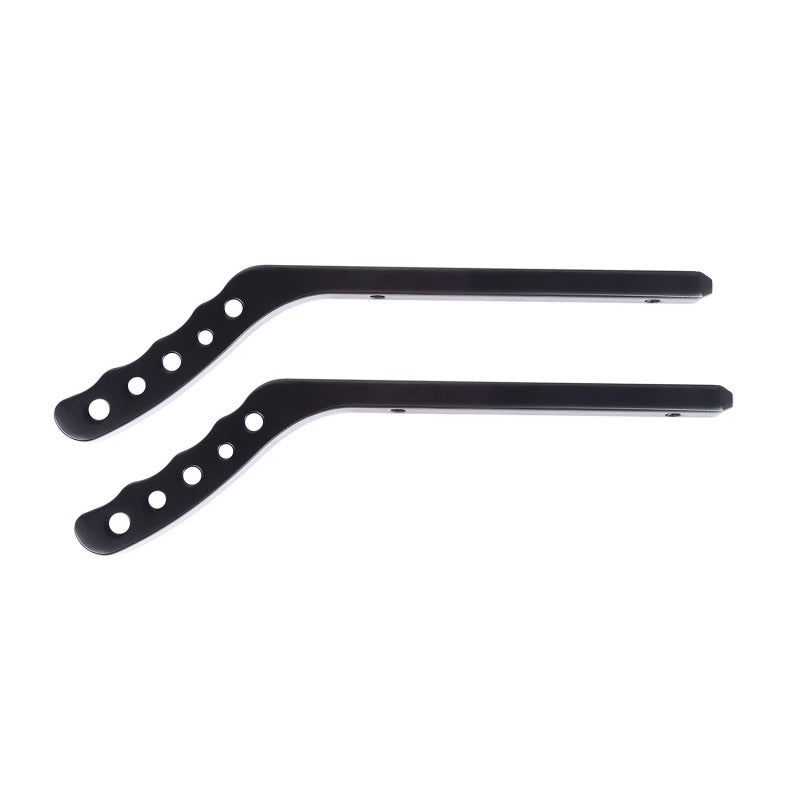 Rugged Ridge Aluminum Cross Drilled Grab Handles Rear Pair (REAR): Jeep Wrangler JK (07-18) - Black