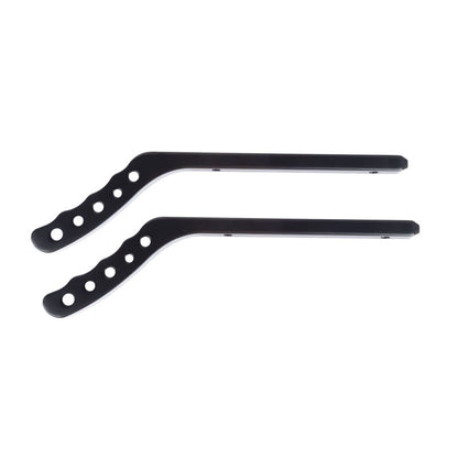 Rugged Ridge Aluminum Cross Drilled Grab Handles Rear Pair (REAR): Jeep Wrangler JK (07-18) - Black