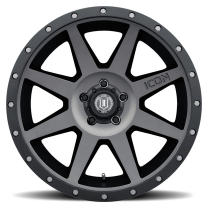 ICON 20x9 6x5.5 0mm Offset Titanium Wheel | Ford Bronco (21-26) (1820908350TT)