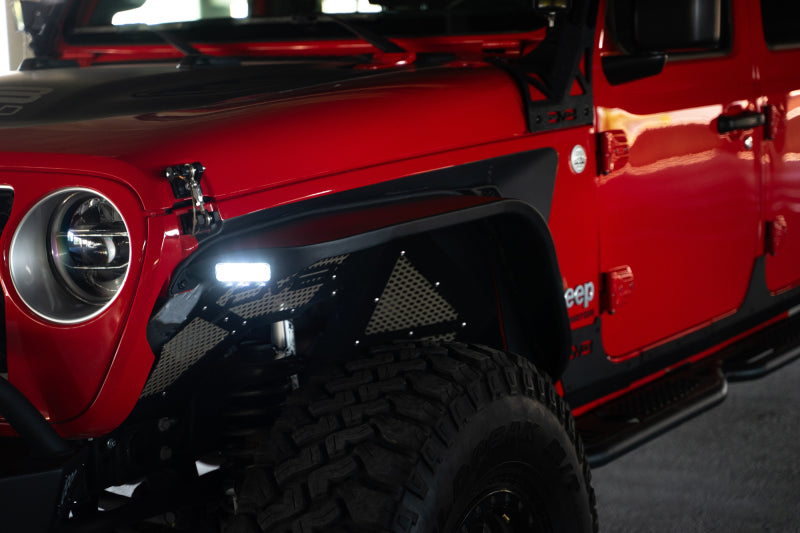 DV8 Offroad Slim Steel Fender Flares: Fits Most Jeep Wrangler / Gladiator Models (2018-2026)