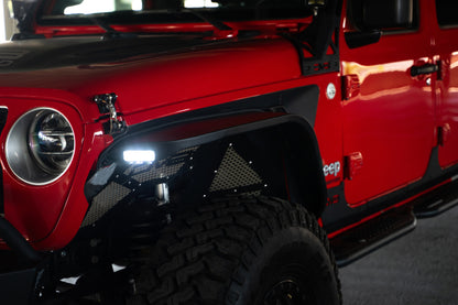 DV8 Offroad Slim Steel Fender Flares: Fits Most Jeep Wrangler / Gladiator Models (2018-2026)