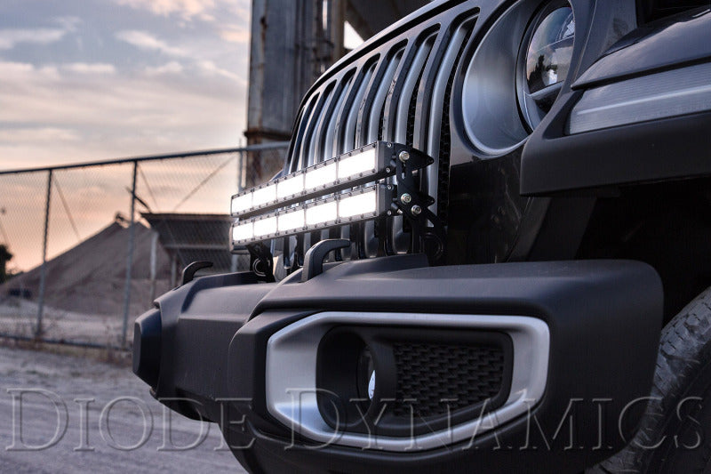 Diode Dynamics SS30 Bumper Bracket Kit w/ Dual Light Bars (FRONT): Jeep Wrangler / Gladiator (07-26)
